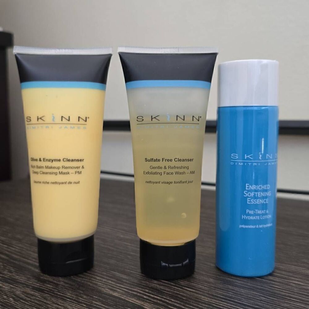 SKINN Dimitri James 3 pack: Olive/ Enzyme Cleanser, Sulfate Free Cleanser and Rn